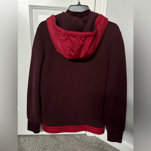 Moncler Man zip up hoodie! Beautiful burgundy color. - Picture 4 of 11